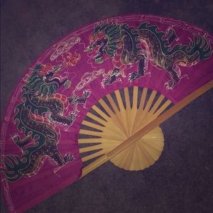 Large Oriental Fan Wall Decoration